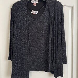 Ronni Nicole Two Piece tank and jacket - Size 16 or XL - Stretch & Sparkles!